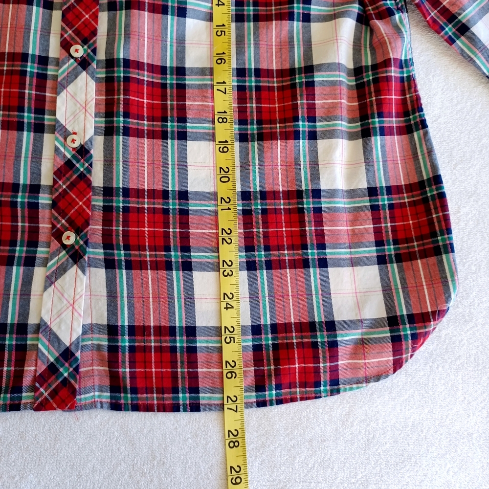 Talbots Plaid Cotton Button Down Shirt, Size XLp - Picture 13 of 16